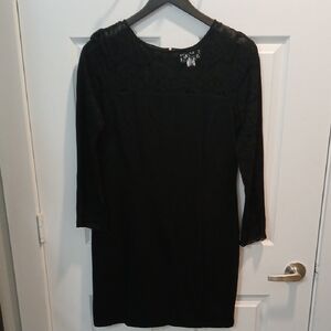 Jessica Simpson Black Long Sleeve Dress